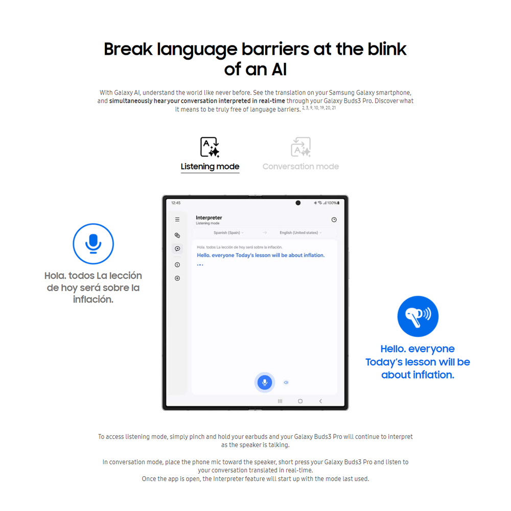 SAMSUNG Galaxy Buds3 Pro | Ultimate Hi-Fi | Iconic design with Blade Lights | Adaptive Noise Control