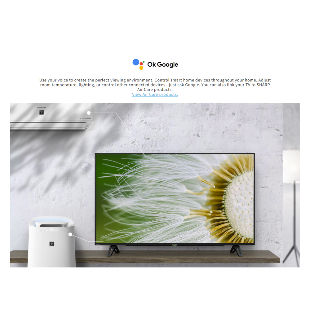 SHARP 32" AQUOS FHD Google TV 2TC32EG1X | Game Low Latency | Slim Bezel Design | Google Assistant