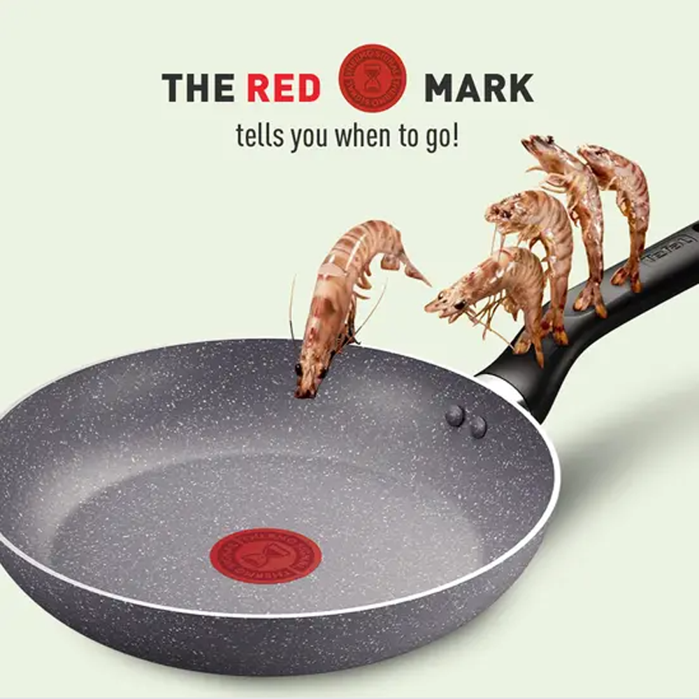 Tefal Natura 5-Piece Cookware Set B226S595 | Perfect Searing Thermo-Signal | Naturally Resistant Mineralia Coating | Safe Non-Stick