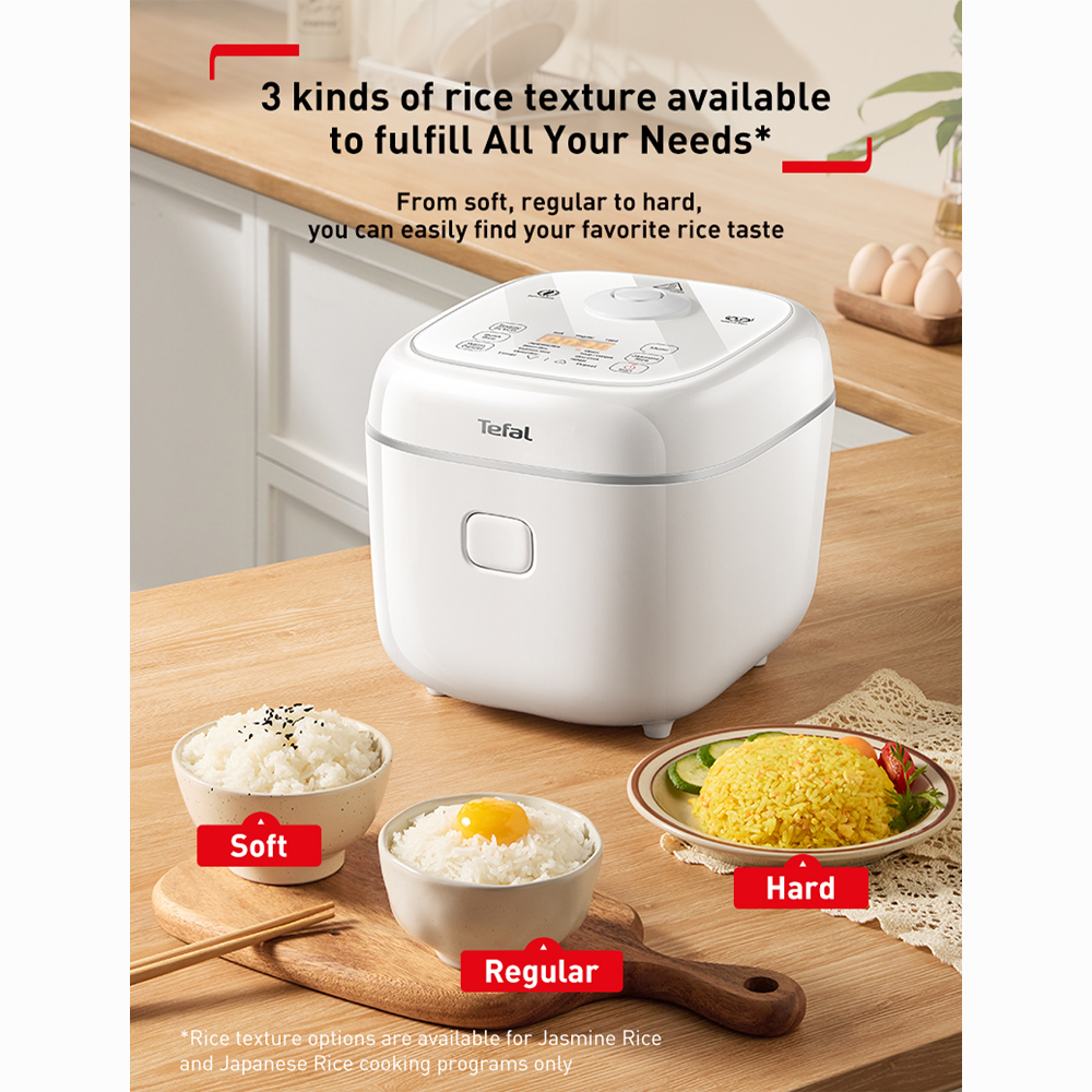 Tefal 1.8L Delirice Max Fuzzy Logic Rice Cooker RK7711 / RK7778 | 3D Max technology | Exclusive spherical pot | Up to 10% energy savings |  Smart digital cooking