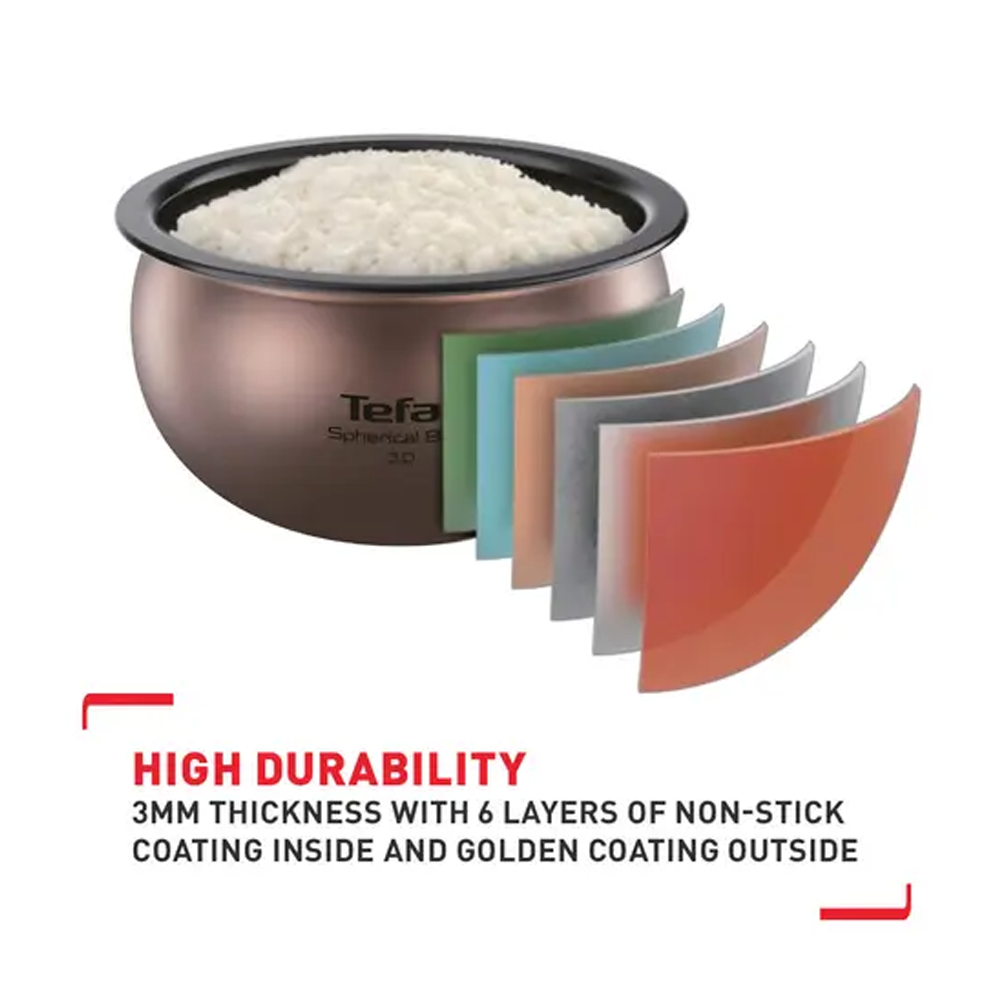 Tefal 1.5L Far Infrared IH Rice Cooker RK8868 | 12-hour Keep Warm feature | Touch control panel | 13 versatile cooking programs