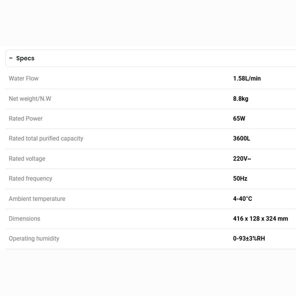 Viomi Nano 0.1 Hot AI Undersink Water Purifier MR662-M | 7 layers deep filtration | Advanced RO filtration | WiFi connection