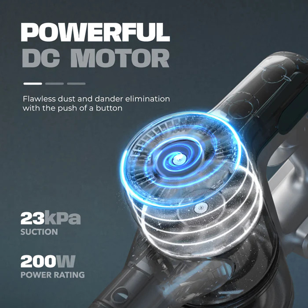 Russell Taylors 200W Cyclone Cordless Vacuum Cleaner X1 |  Powerful Motor | Suction Power: 23 kPa | Mode: 3-speed | 2 Year General Warranty