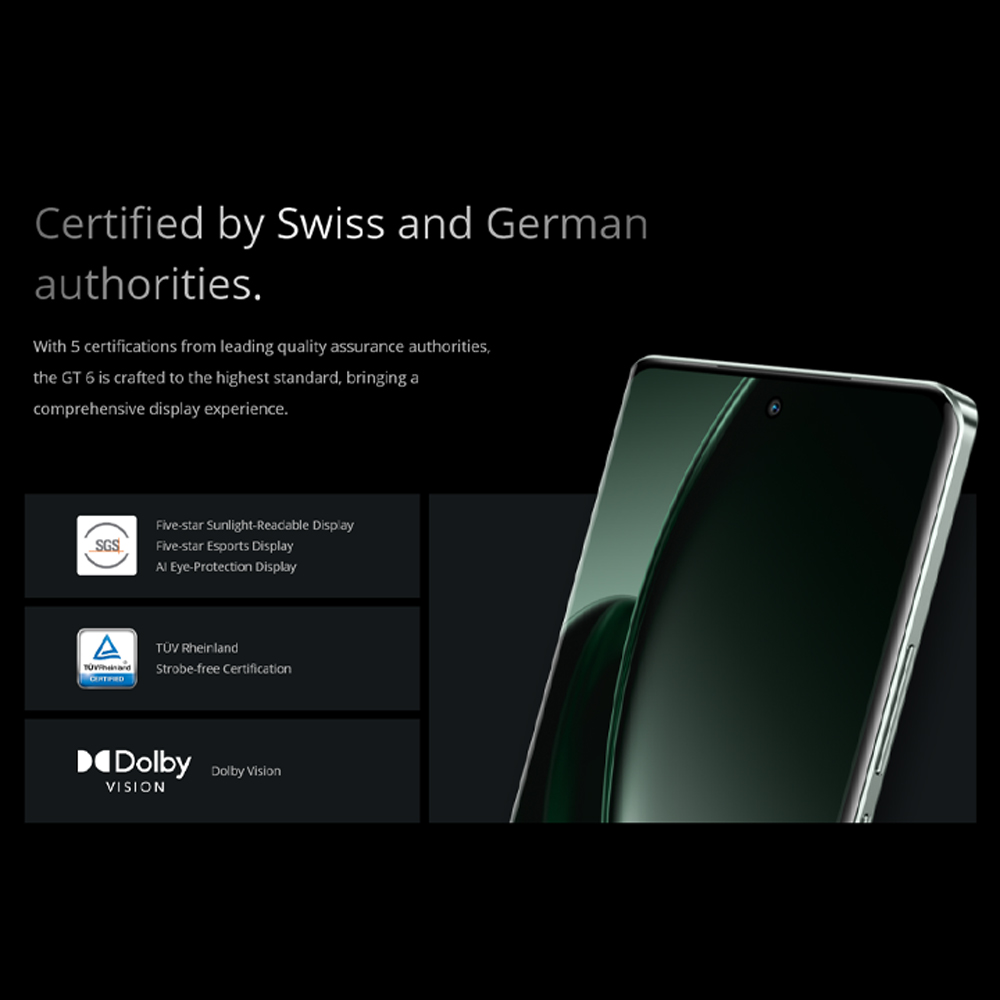 realme GT 6 12GB+256GB / 16GB+512GB | Snapdragon® 8s Gen 3 Chipset | Sony LYT-808 OIS Camera | 120W SUPERVOOC Charge