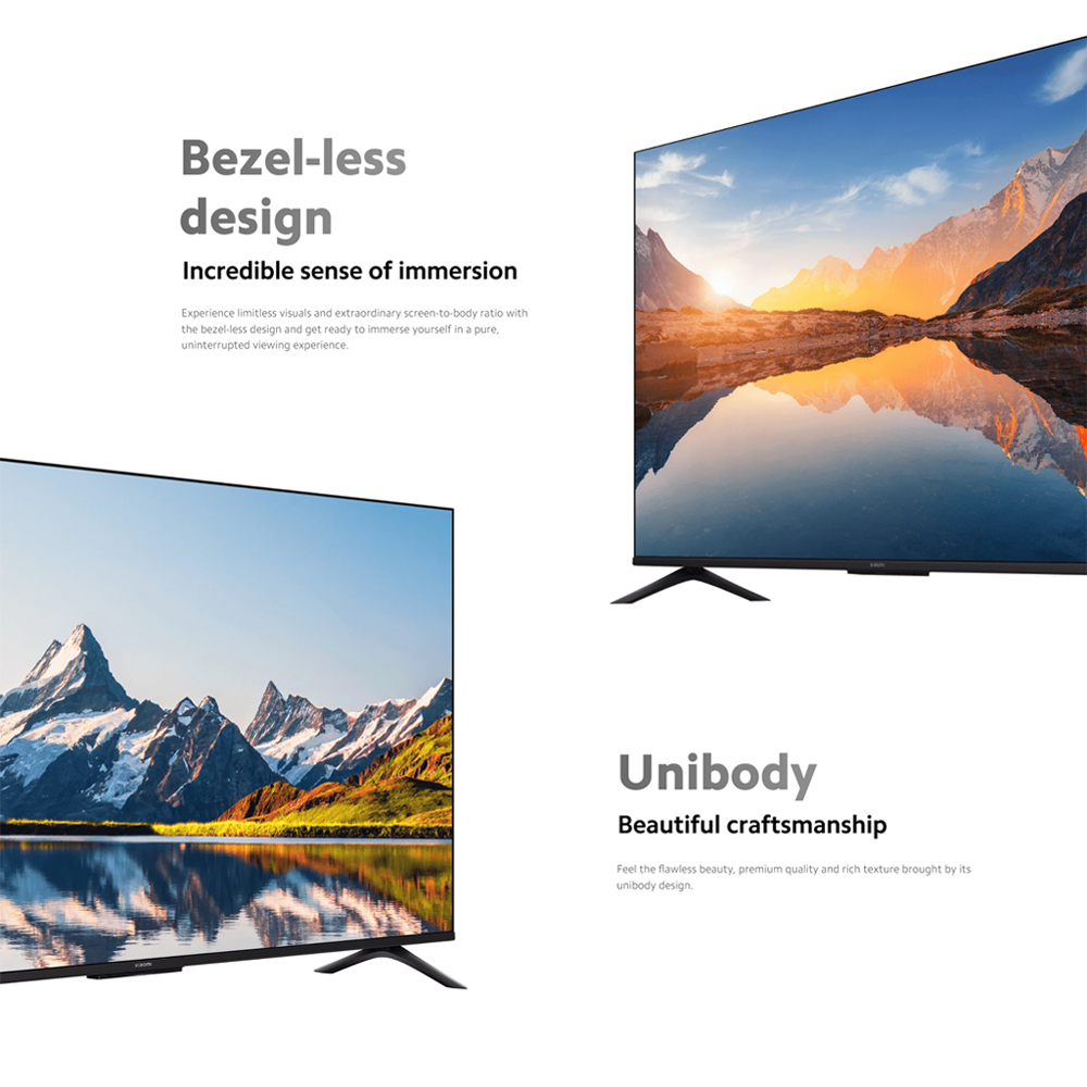 Xiaomi 55" 4K UHD Google TV TV A 55 2025 | 4K HDR | Dolby Audio™ | Ultra slim-bezel design | Google TV