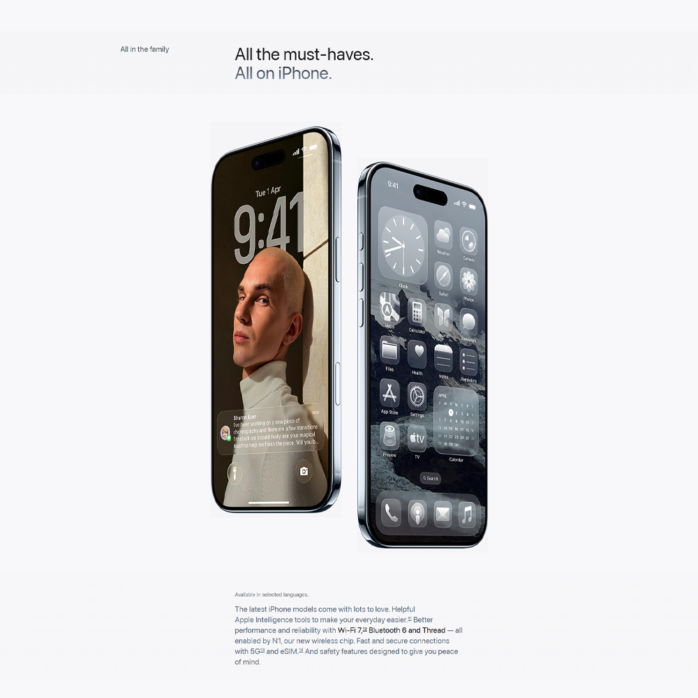 Apple iPhone Air | The Thinnest iPhone Ever | 6.5-inch Display | Durable Ceramic Shield Front and Back | 48MP Fusion Camera System and Center Stage Front Camera