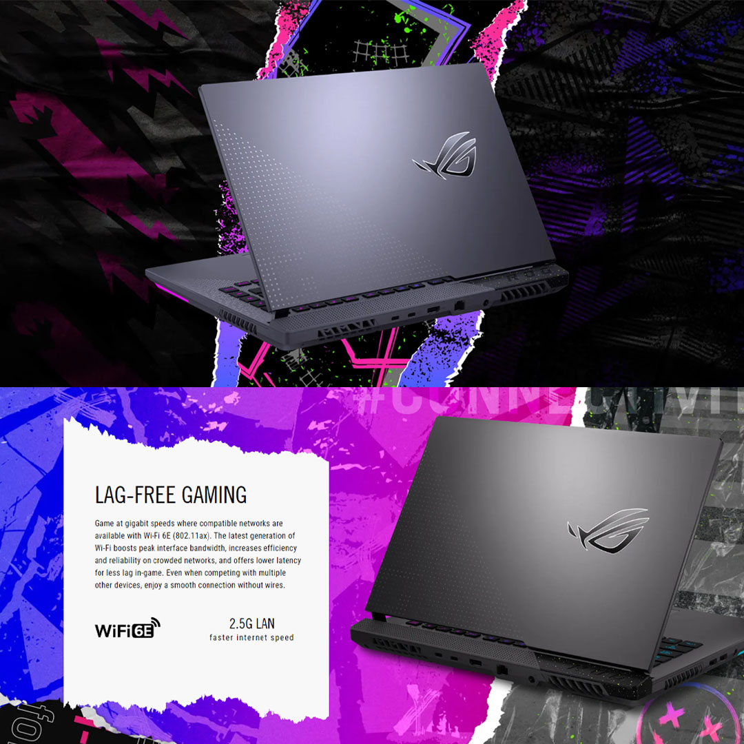 ASUS ROG Strix G15 Laptop 15.6-inch AMD Ryzen 7 6800H NVIDIA GeForce RTX 3060 16GB+512GB 2022 |  ROG Intelligent Cooling™ |  Dolby Vision and Dolby Atmos | Multiple RGB lighting zones | Laptop with 2 Year Warranty