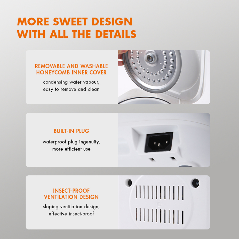 Gaabor 2L Rice-cooker Parameters GR-S25D | 400W HIGH POWER | One-Button Operation | 1  Year General Warranty