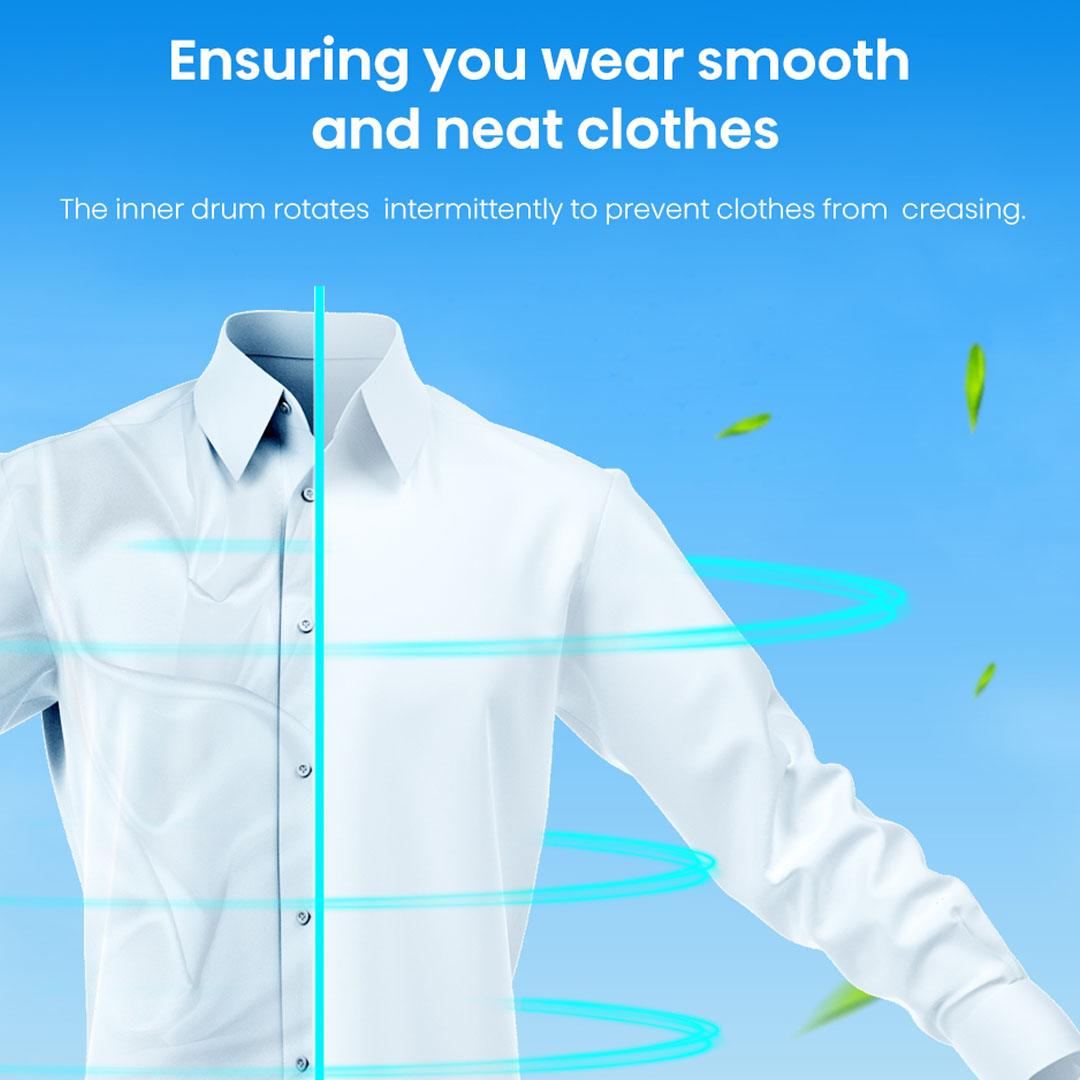 HISENSE 10KG Heat Pump Dryer DH5S1095UB | Buzzer  Electronic Control | Button Program Selection | Heat Pump Drying | Transparent Door | Dryer with 2 Years Warranty