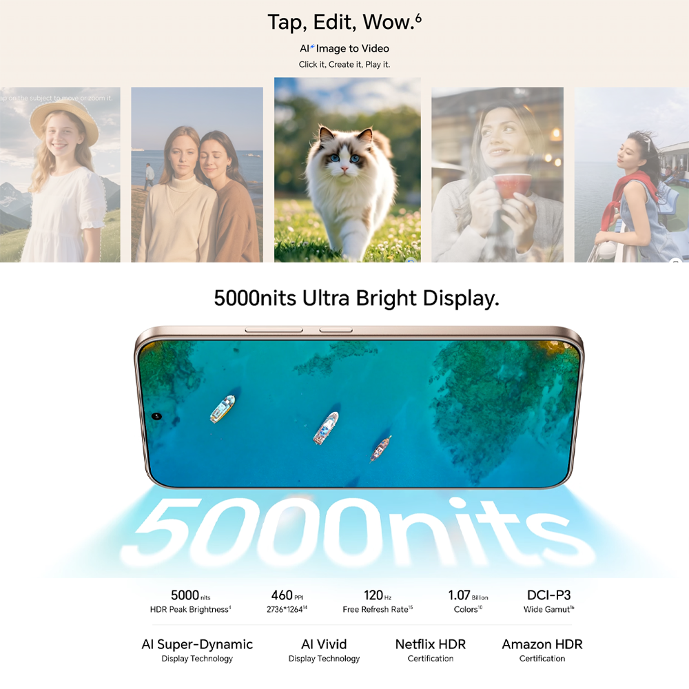 HONOR 400 12GB+256GB/ 12GB+512GB | 200MP Main Camera | 6.55 inch | Qualcomm SM7550-AB Snapdragon 7 Gen 3 (4 nm) | Li-Po 6000 mAh,Fast charging 80W