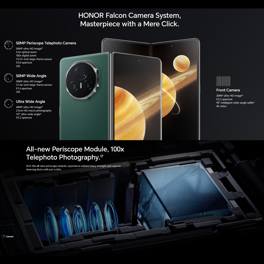 HONOR Magic V3 12GB+12GBGB+512GB | MagicOS 8.0.1 | 7.92 inch, Foldable OLED | Dual SIM