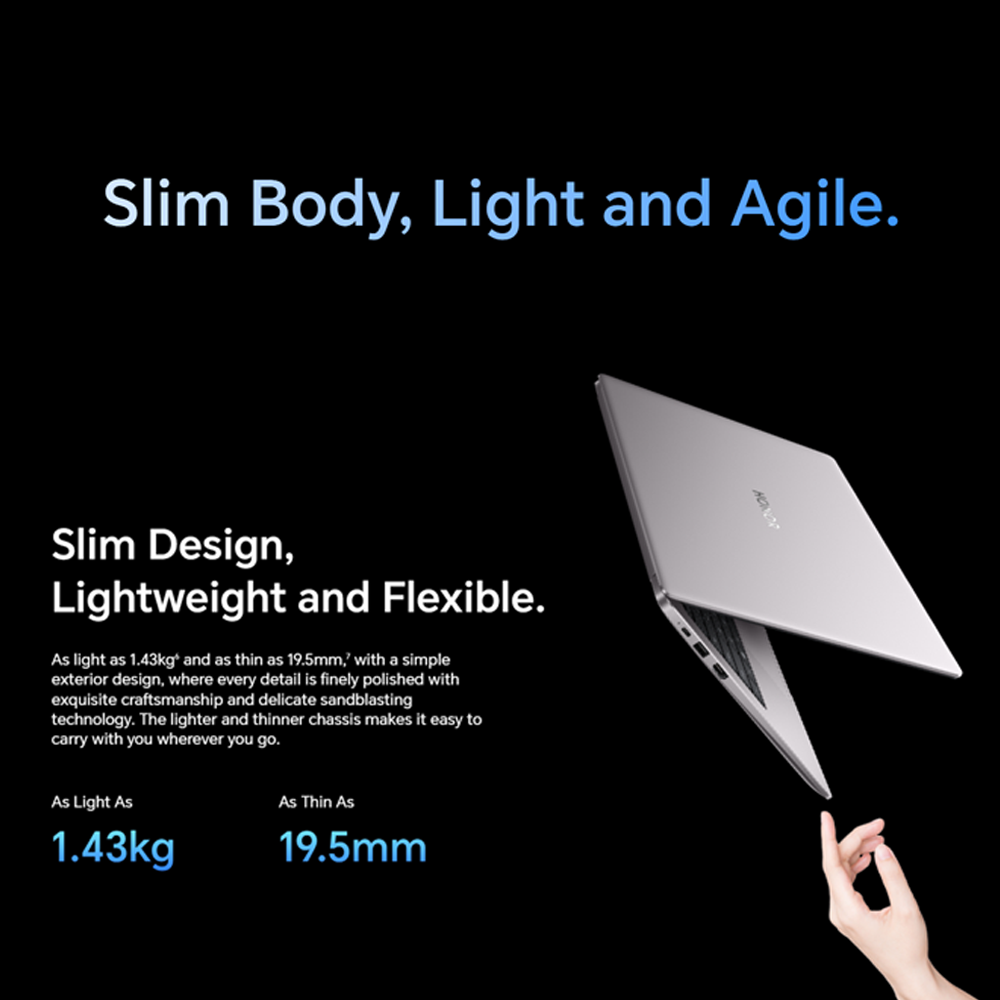 HONOR MagicBook X14 2025 Laptop 8GB+512GB | Windows 11 Home | 14-inch | 42Wh Longer Battery Life without Charge