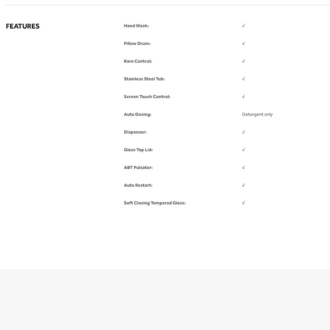 HAIER 20KG Top Load DD Inverter Washing Machine Graphite Silver HWM200-BD2178S8 | DD Inverter | Auto Dosing | Soft Closing Tempered Glass Lid | Washing Machine with 2 Years Warranty