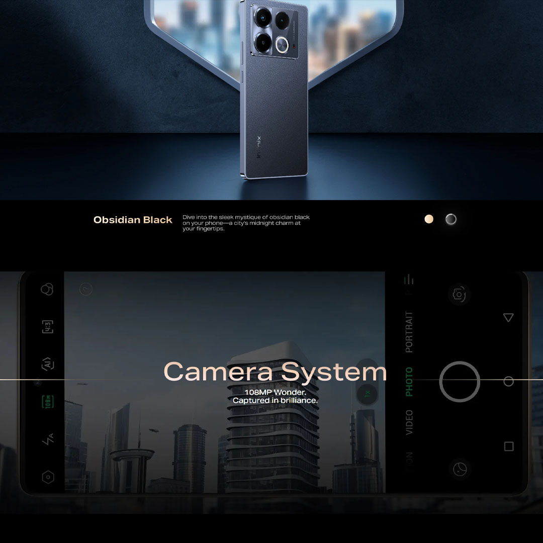 Infinix Note 40 8GB+256GB | Li-Po 5000mAh | 45W | 6.78 inches | Flexible AMOLED display | Mediatek Helio G99 Ultimate | Smartphone with 1 Year Manufacturer Warranty