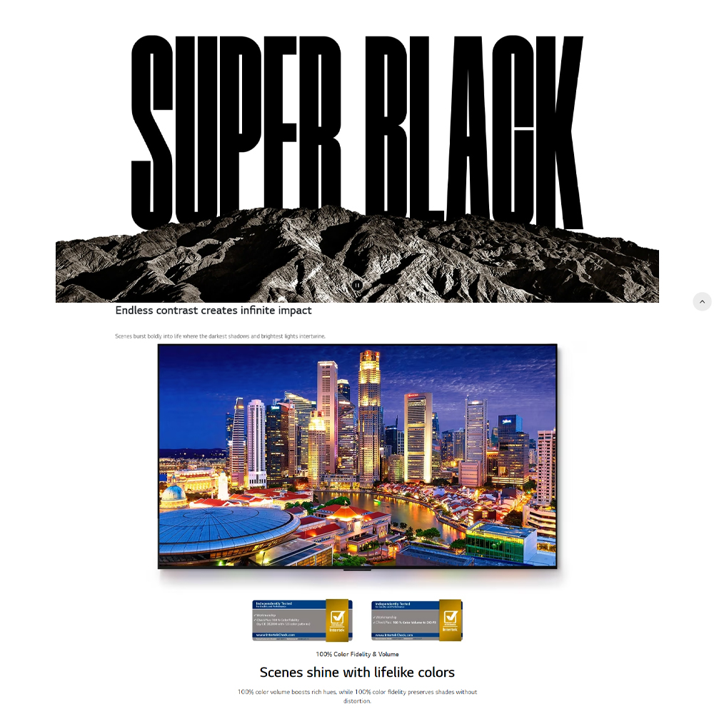 sold out       icon arrow left boldicon arrow right bold Share:  0 Product Information Section LG 55/65 inch 4K UHD Smart TV with AI B4 | α8 AI Super Upscaling 4K | FreeSync Anti-Tear | HGiG Game Mode