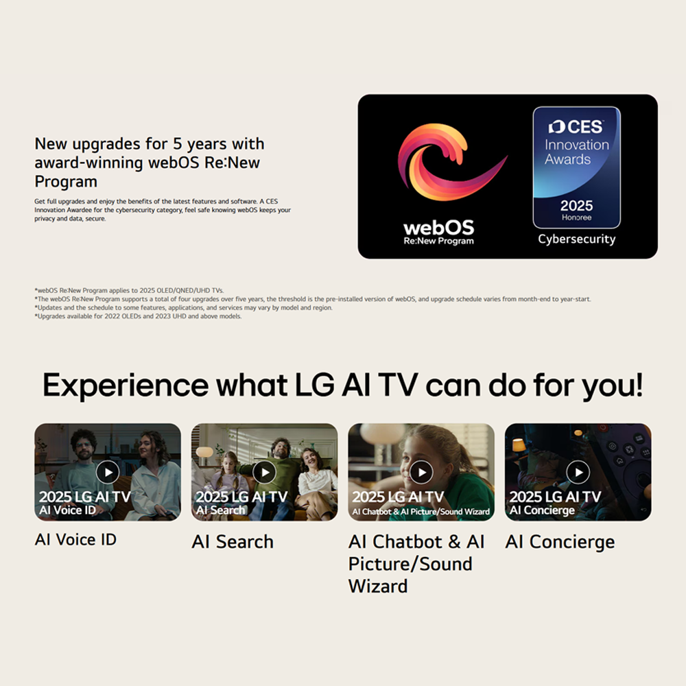 LG 55"/65"/75"/86"/100" 4K UHD QNED evo AI MiniLED Smart TV QNED86AS | Alpha 8 AI Processor Gen2 | Dynamic QNED Colour | Dolby Vision / HDR10 / HLG