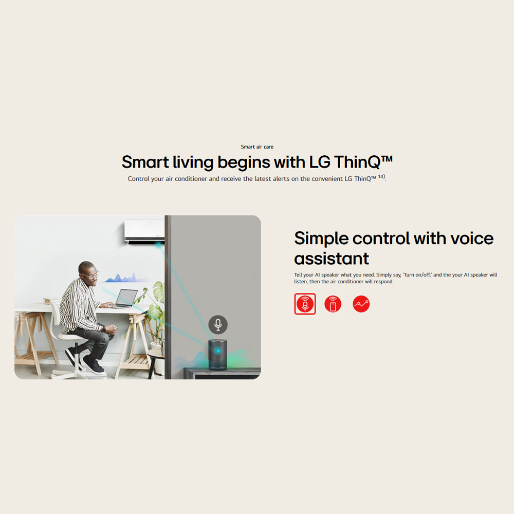 LG 1HP/1.5HP/2HP DUALCOOL AI with Soft Air Mode Wall Mounted Air Conditioner |5 Star Energy Saving Rating | All Cleaning mode