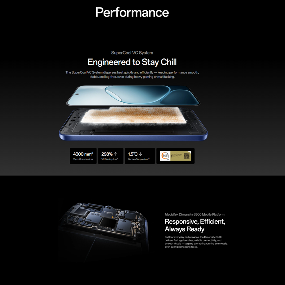 OPPO A6 Pro 5G 8GB+256GB | 50MP Camera | 6.57 inch, AMOLED | Li-Po 6500mAh | Mediatek Dimensity 6300 (6 nm) | Android 15, ColorOS 15