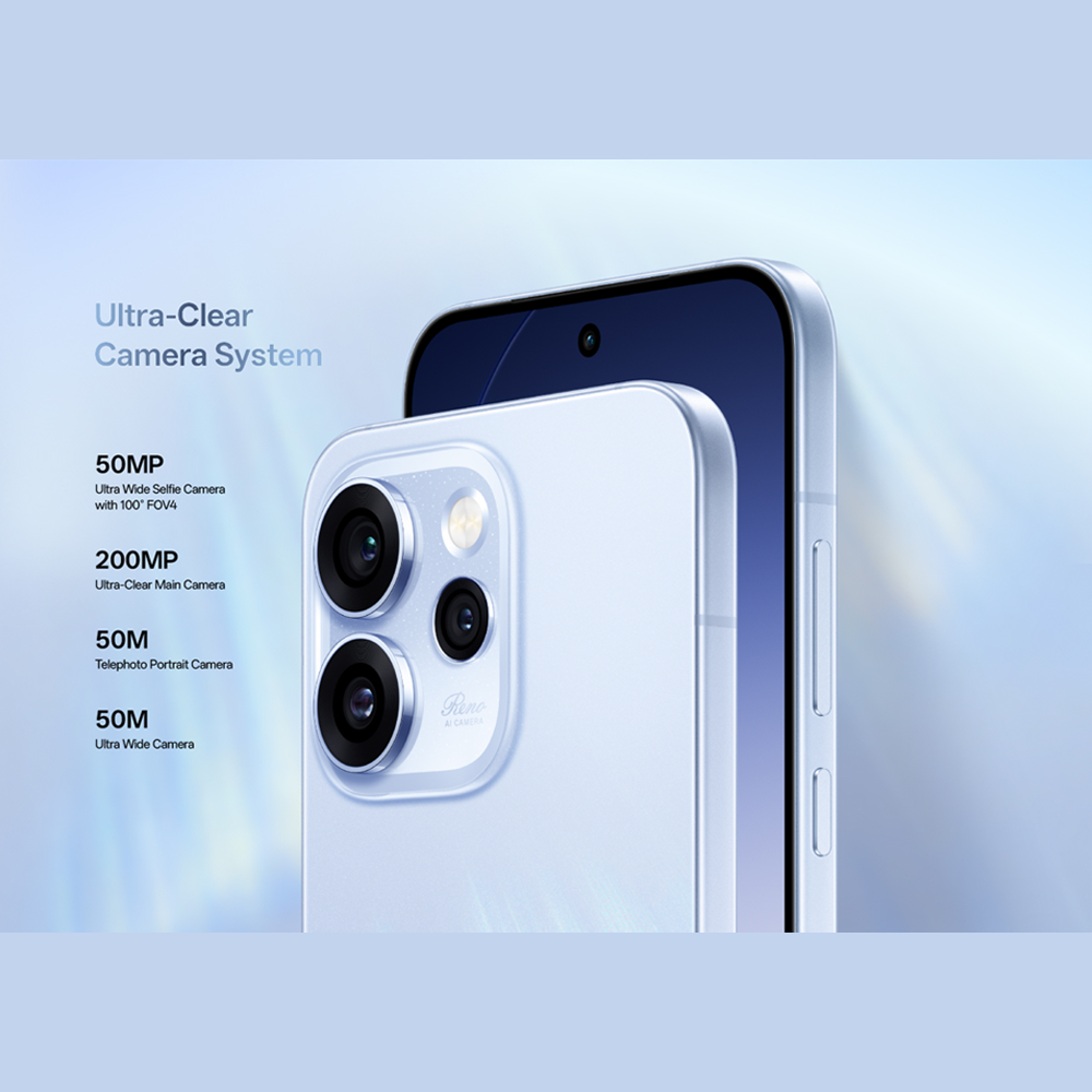 OPPO Reno15 Pro 5G | 200MP Ultra-Clear Main Camera | 80W SUPERVOOC™ Flash Charge | MediaTek Dimensity 8450 Platform