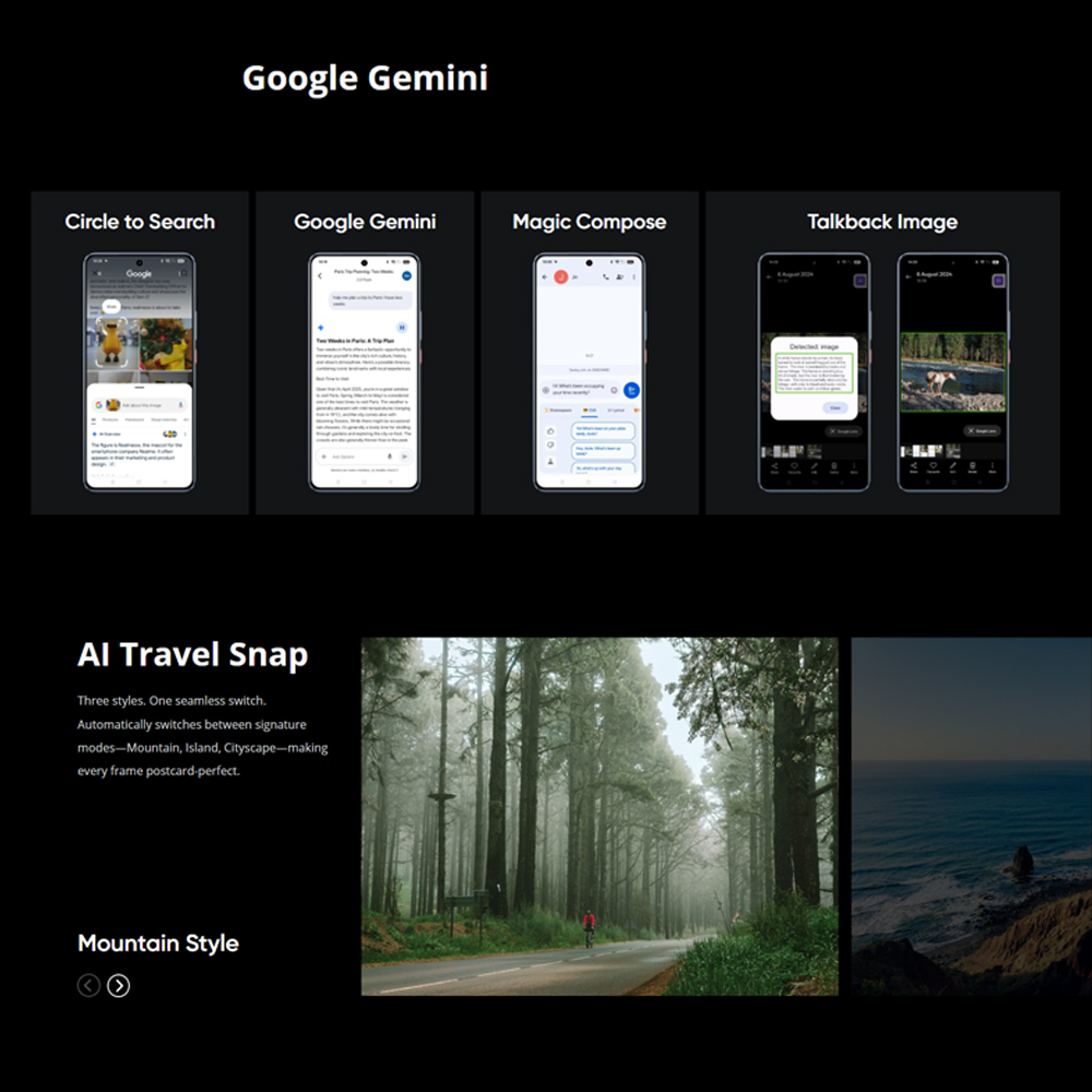 realme GT 7 12GB+512GB | 6.78 inches, LTPO AMOLED | 50MP Rear Camera | Mediatek Dimensity 9400e (4 nm) | 1264 x 2780 pixels | Li-Po 7000mAh, 120W wired