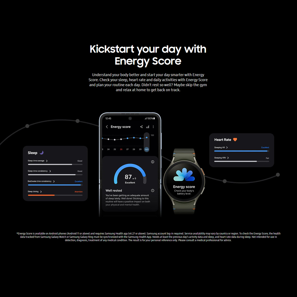 SAMSUNG Galaxy Watch7 Bluetooth 40mm 44mm | Personalized Sleep Coaching | Advanced fitness tracking