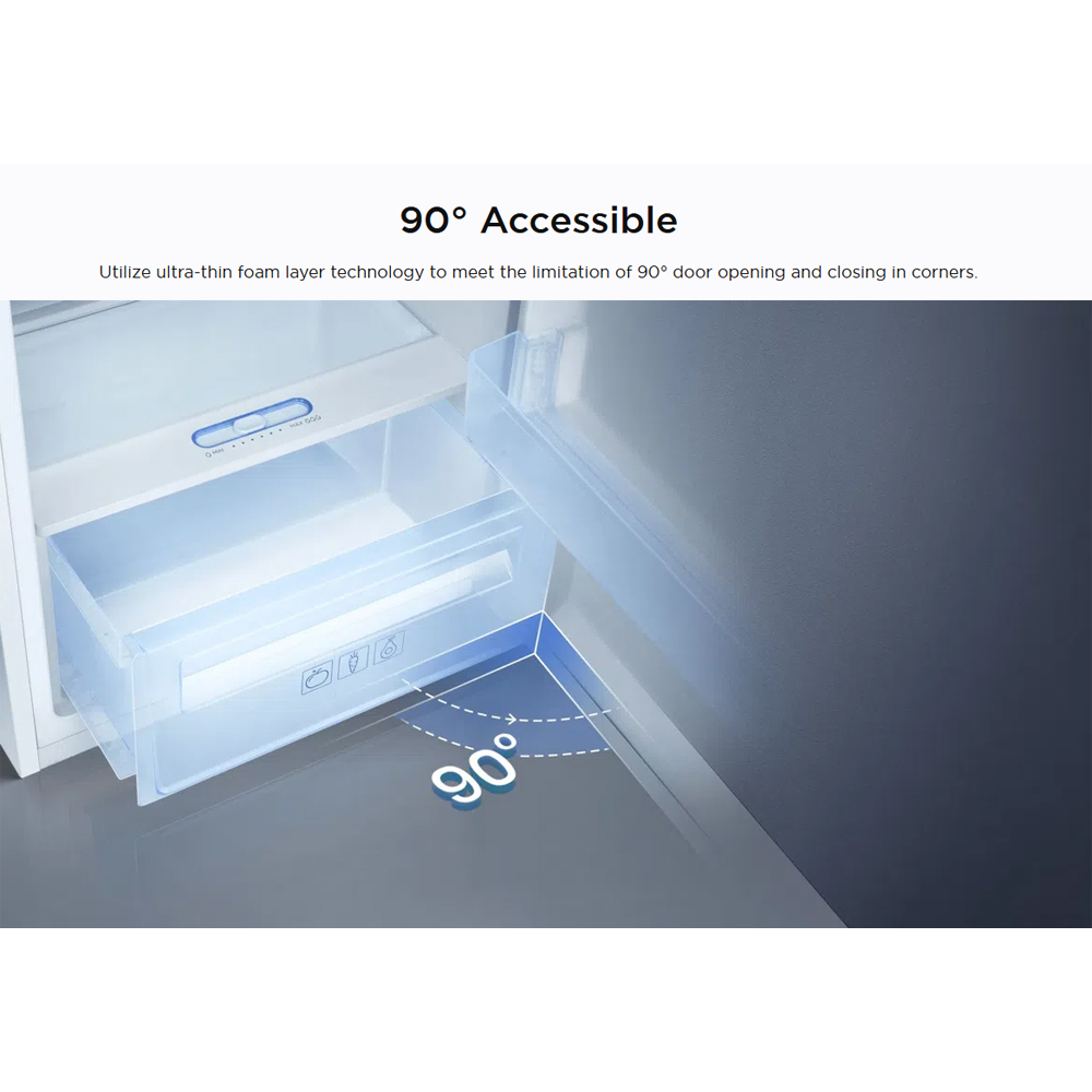 TCL 505L Twin Eco Inverter Multi Doors Refrigerator TR-C505AGWP | Total no frost | External LED display | LED light