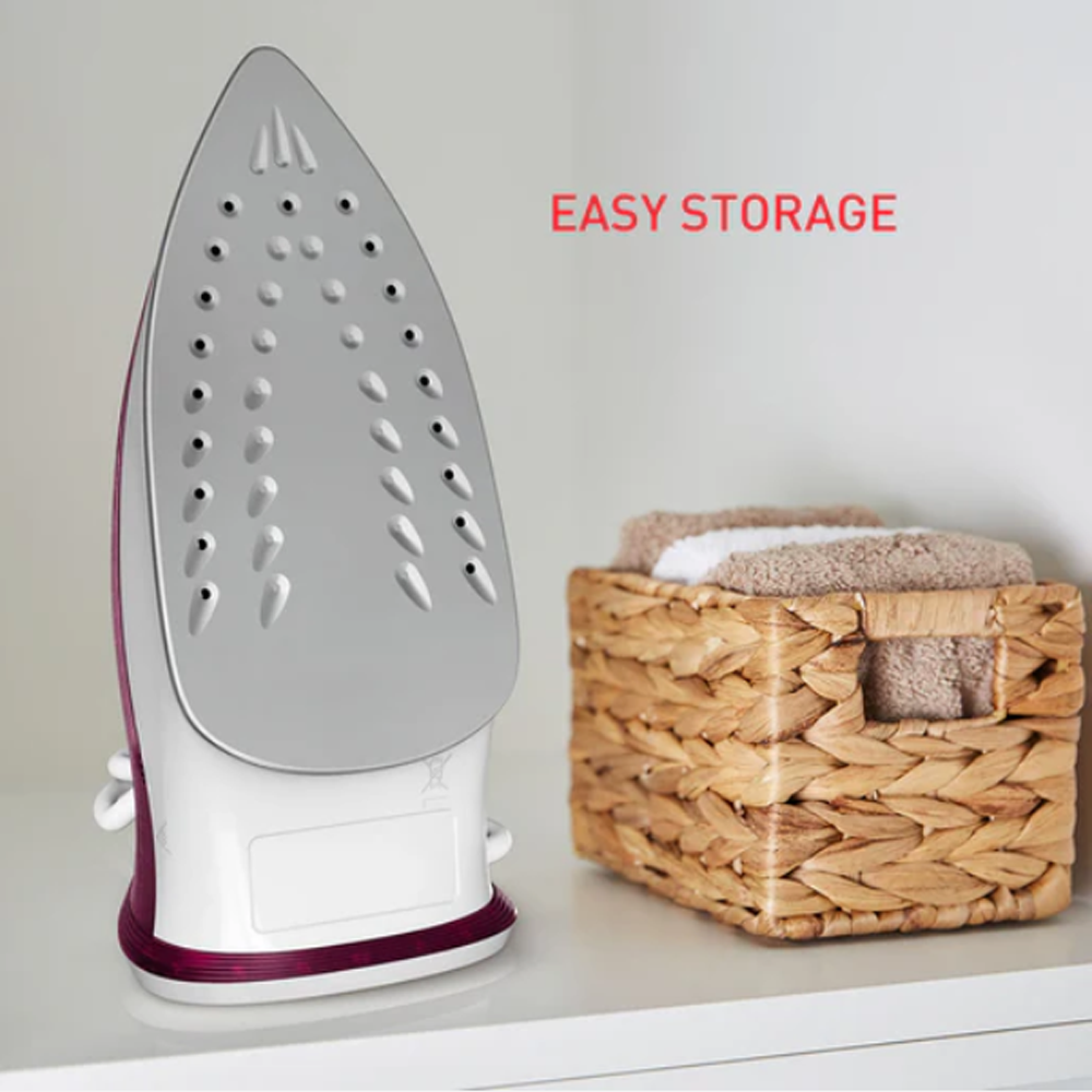 Tefal 1200W Essential Steam Iron FV1053M0 |  Continuous Steam Output : 15 Gram/Min | Steam boost : 80 Gram/Min | Vertical Steam : Yes | Spray : Yes