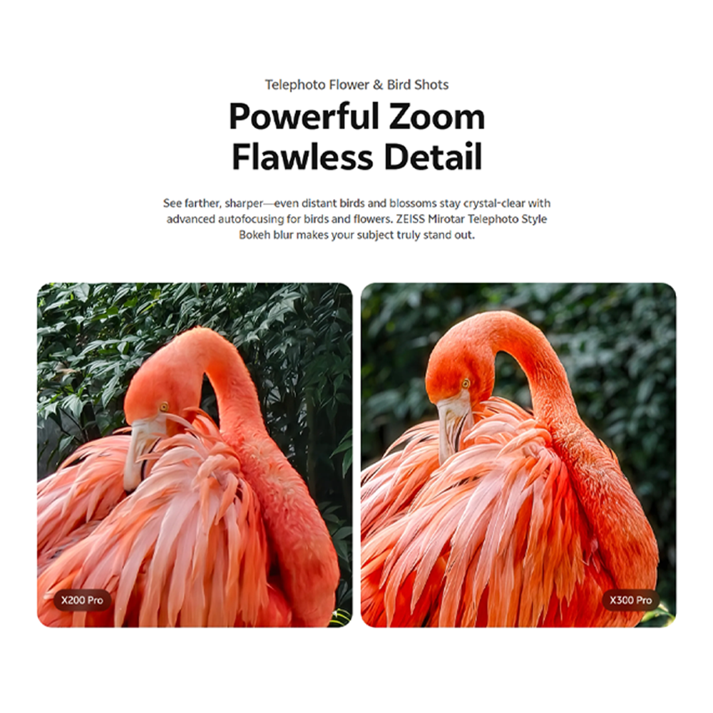 vivo X300 Pro 5G | 200MP ZEISS APO Telephoto Camera | 6510mAh BlueVolt Battery | Dimensity 9500 | 90W FlashCharge | IP68&69 Dust & Water Resistance