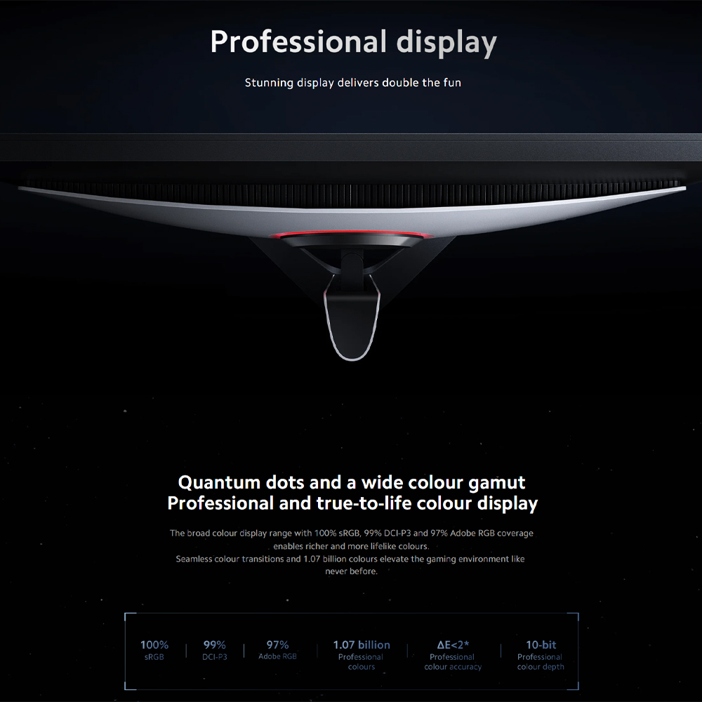 Xiaomi Mini LED Gaming Monitor G Pro 27i | 180Hz high refresh rate | Clear and bright picture | 1152-zone Mini LED