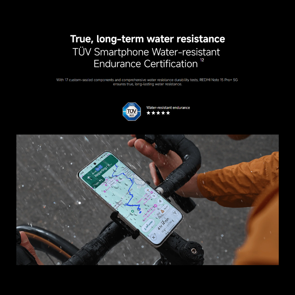 Xiaomi REDMI Note 15 Pro+ 5G 12GB+256GB/12GB+512GB | 6.83", AMOLED | 200MP Rear Camera | Qualcomm SM7635-AC Snapdragon 7s Gen 4 (4 nm) | Li-Po 6500mAh