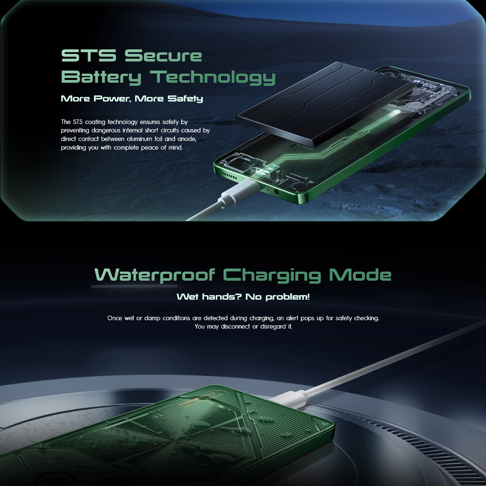 Tecno POVA 6 8GB+256GB | Mediatek Helio G99 Ultimate (6 nm) | Dual Sims | LTE