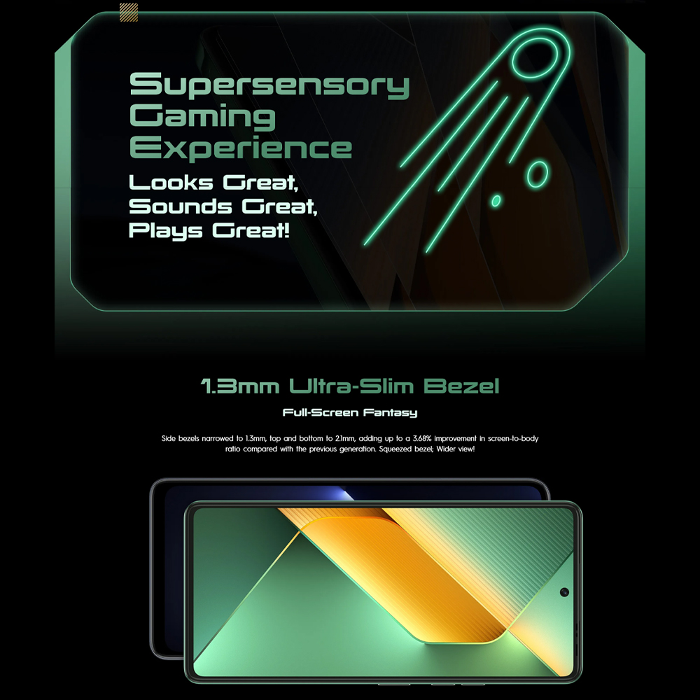 Tecno POVA 6 8GB+256GB | Mediatek Helio G99 Ultimate (6 nm) | Dual Sims | LTE