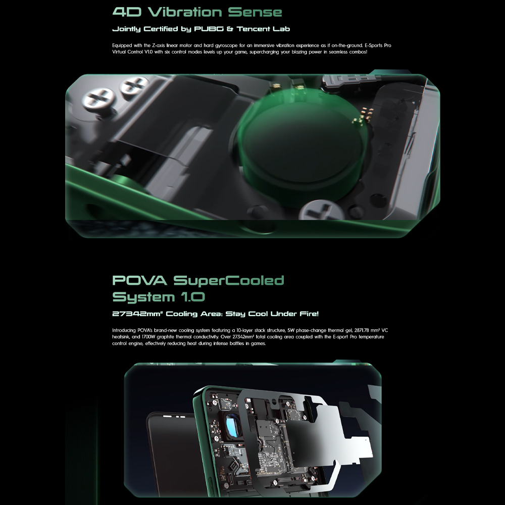 Tecno POVA 6 8GB+256GB | Mediatek Helio G99 Ultimate (6 nm) | Dual Sims | LTE