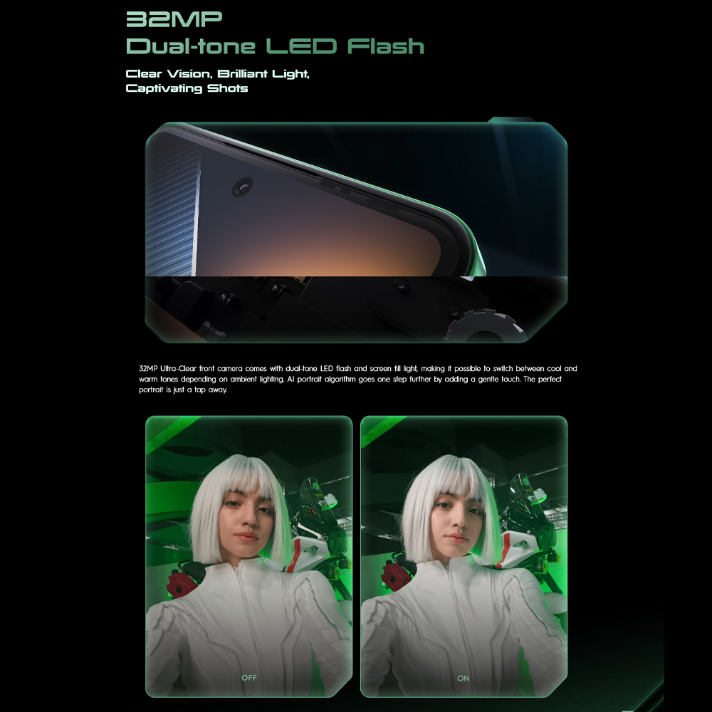 Tecno POVA 6 8GB+256GB | Mediatek Helio G99 Ultimate (6 nm) | Dual Sims | LTE