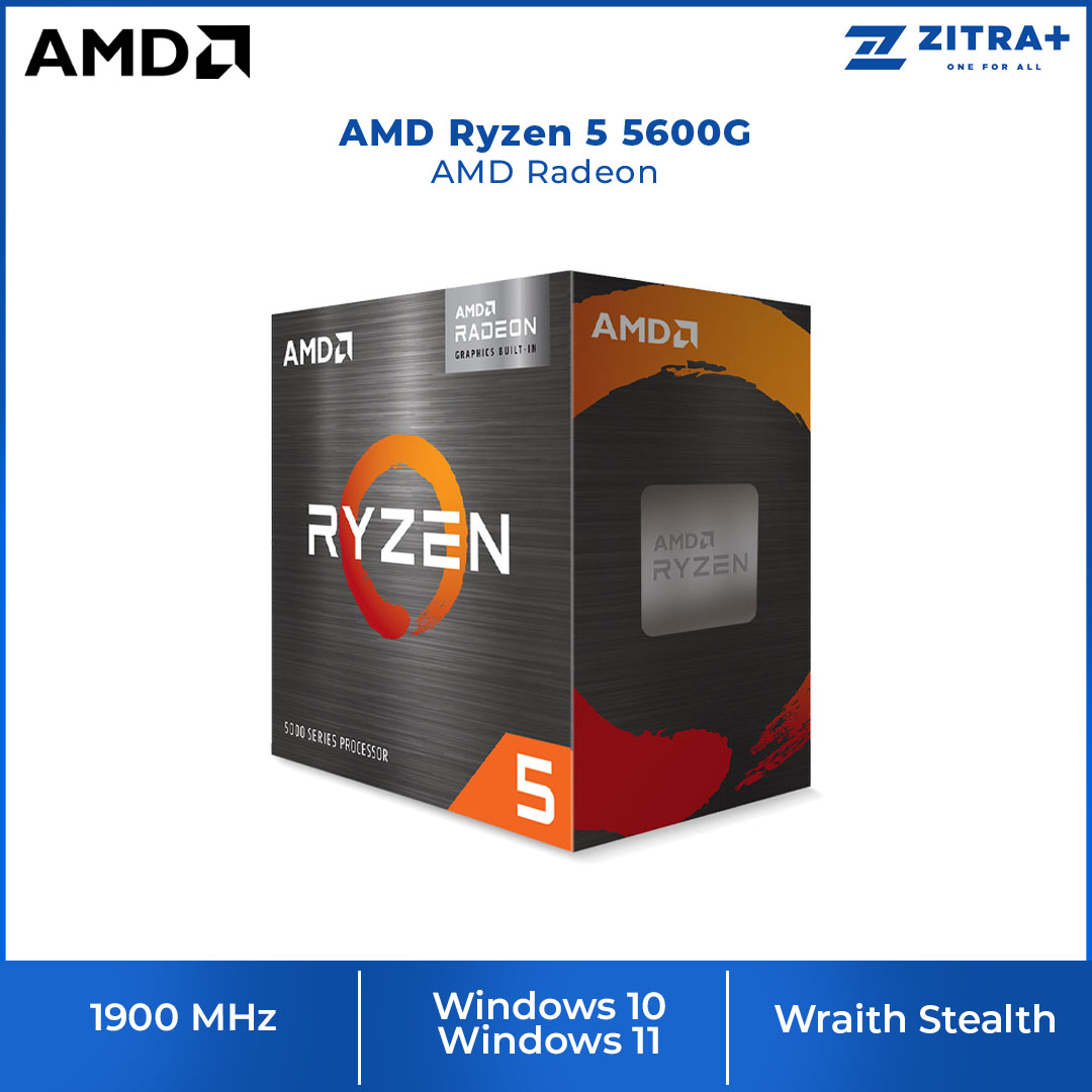 AMD Ryzen 5 5600G AMD Radeon | up to 4.4 GHz | AMD Ryzen For Creator | The Fastest in The Game | AMD Ryzen with 3 Year Warranty