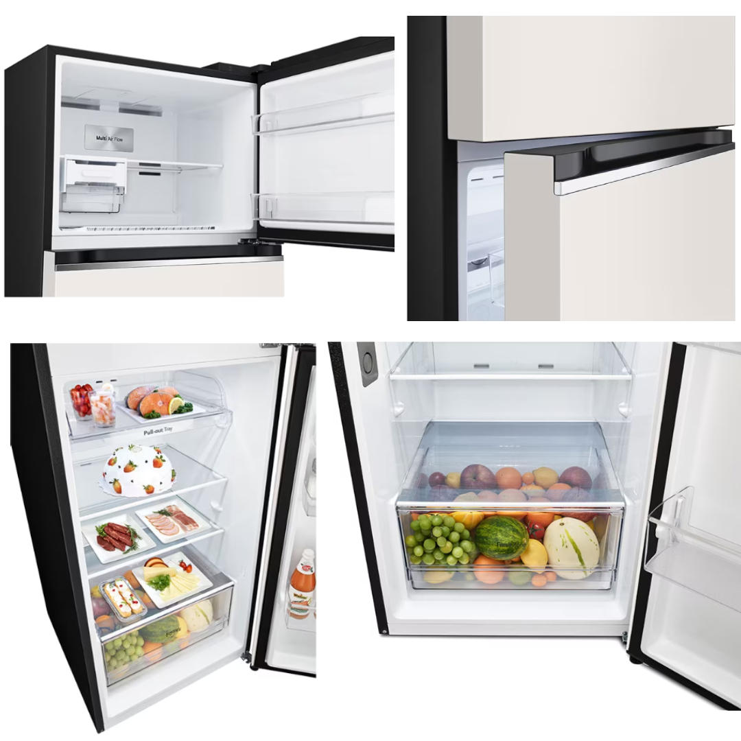 LG 360L 2 Doors Top Mount Smart Inverter Refrigerator GN-B332PBGB/ GN-B332PMGB/ GN-B332PPGB | Door Cooling+™ | Multi Air Flow | Smart Diagnosis™ | Refrigerator with 1 Year Warranty
