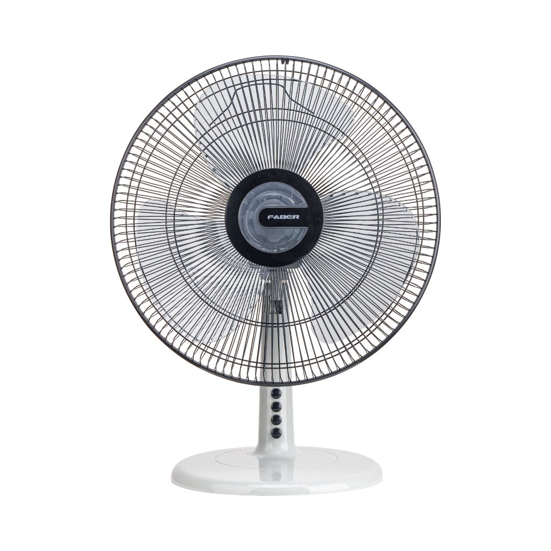 FABER 16" Table Fan FTF VIENTO 1646WH | Self Over Heat Protection | Wide Oscillation Angle for Better Coverage