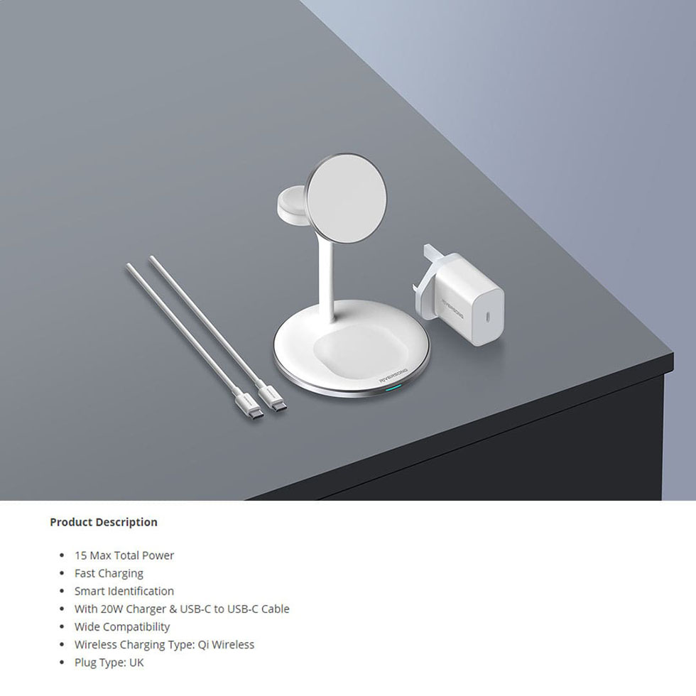 RIVERSONG  MagCombo 01 Charging AD79 | Smart Identification | 15 Max Total Power | Fast Charging | Charging with 1 Year Warranty