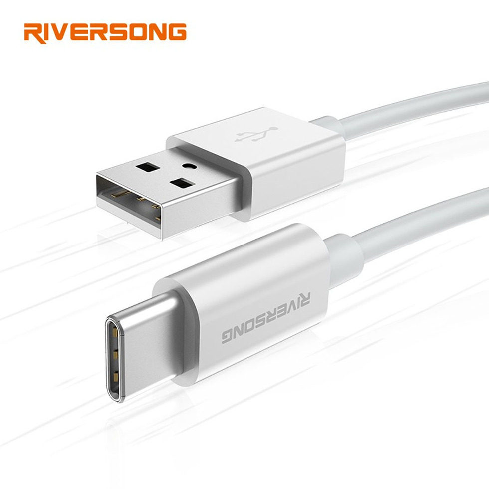 RIVERSONG 1.2m Lotus 08 Type C Cable 3A Fast Charging CT71 |  Flexible Structure | 3A Fast Charging | OTG Data Synchronization | Charging with 1 Year Warranty