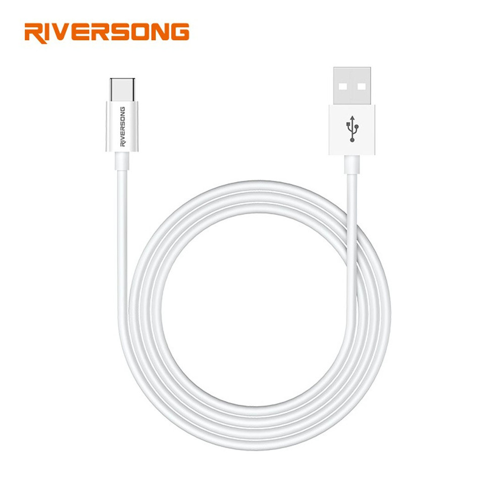 RIVERSONG 1.2m Lotus 08 Type C Cable 3A Fast Charging CT71 |  Flexible Structure | 3A Fast Charging | OTG Data Synchronization | Charging with 1 Year Warranty