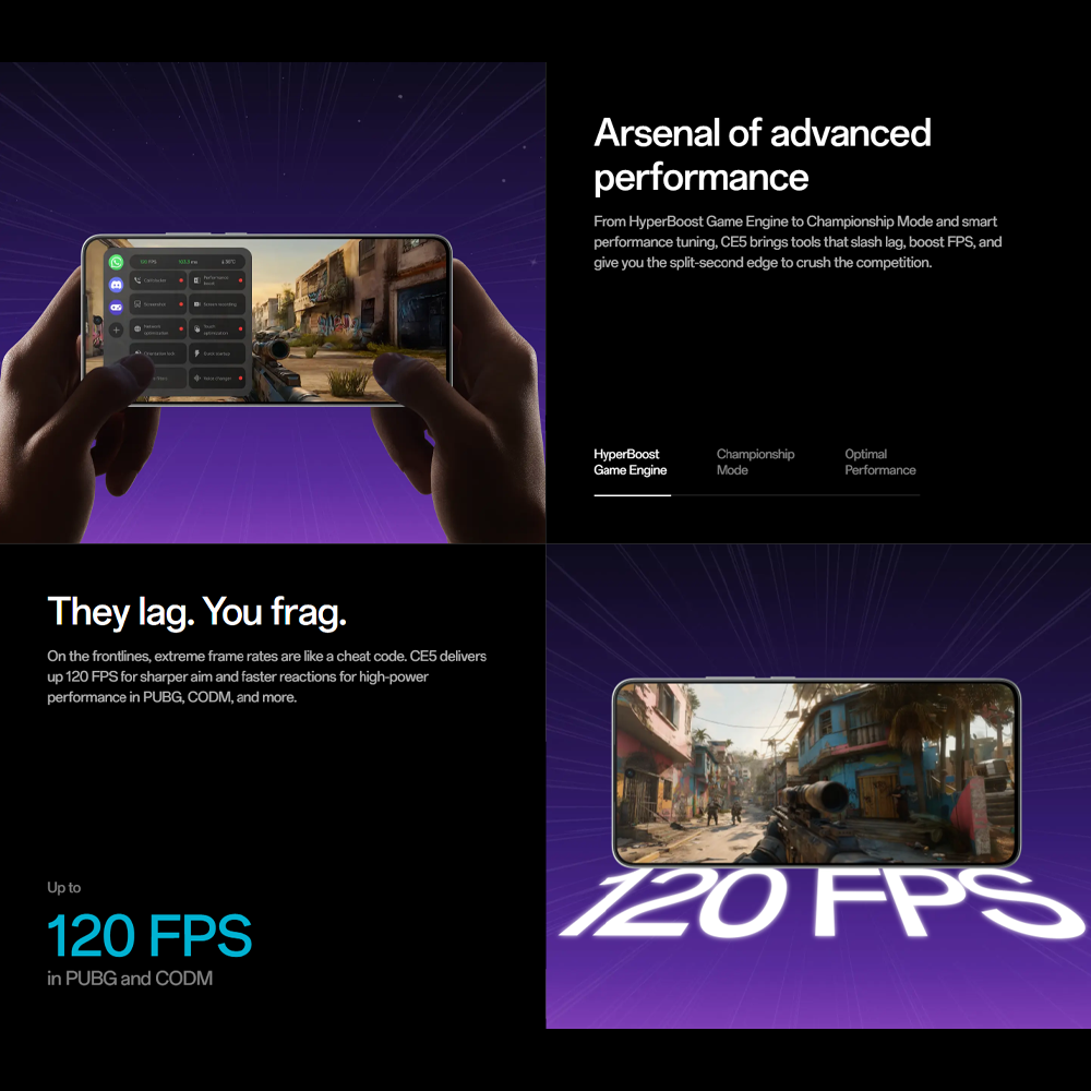 OnePlus Nord CE5 8GB+256GB | 6.67 inch | 50MP Rear Camera | Mediatek Dimensity 8350 Apex (4 nm) | Android 15, ColorOS 15