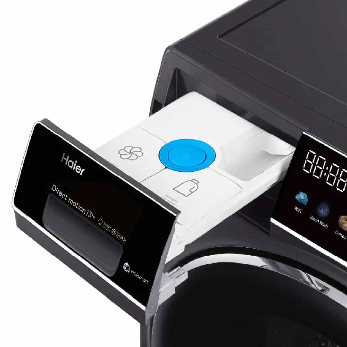 HAIER 11KG / 13KG DD Inverter Front Load Washing Machine HW110-BD14166BU1/ HW130-BD14166S8U1 | 525mm Super XL Drum | Color AI Touch Panel