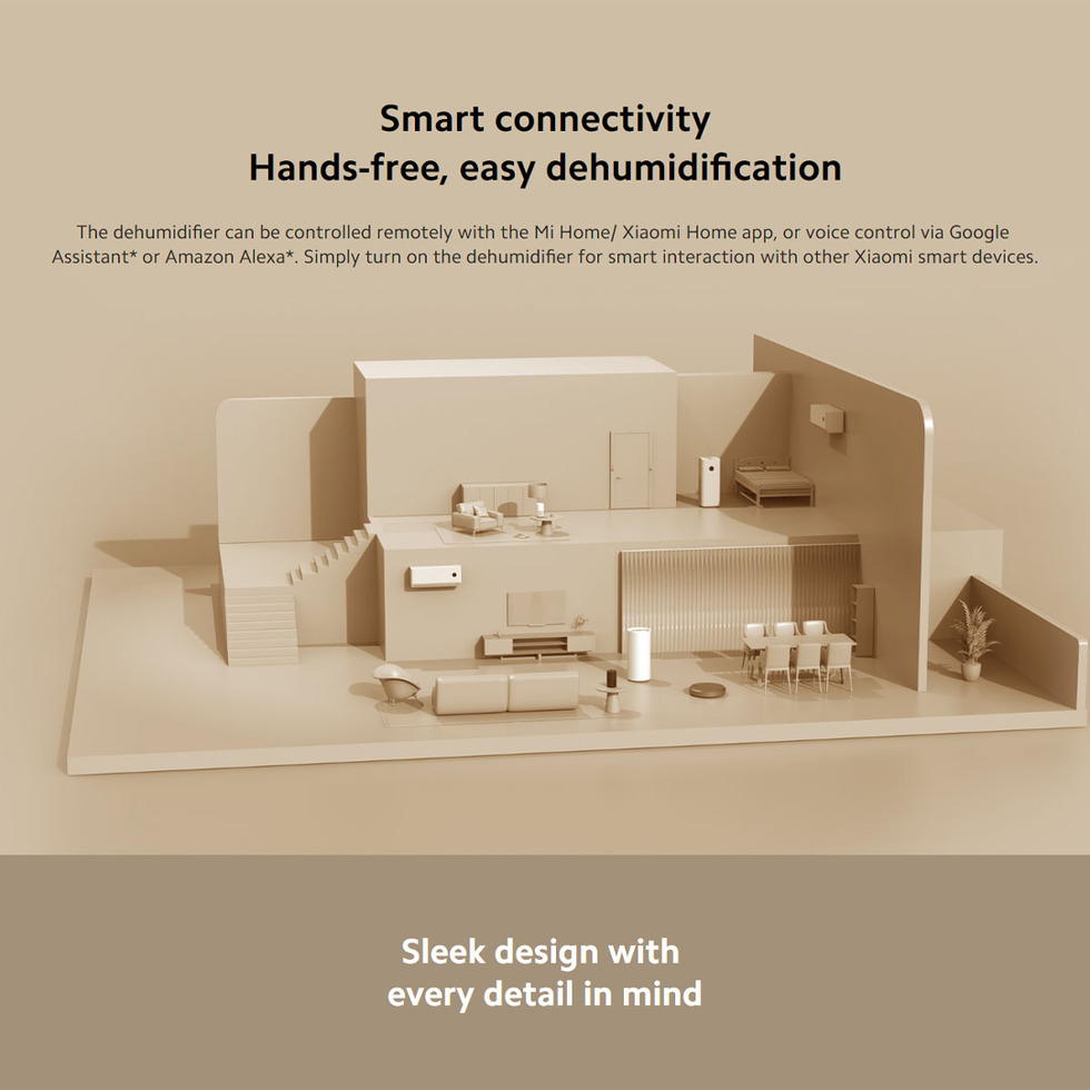 Xiaomi 4.5L Smart Dehumidifier CSJ0111DM | External Drainage | Variable Speed DC Motor | App Control | Dehumidifier with 1 Year Warranty
