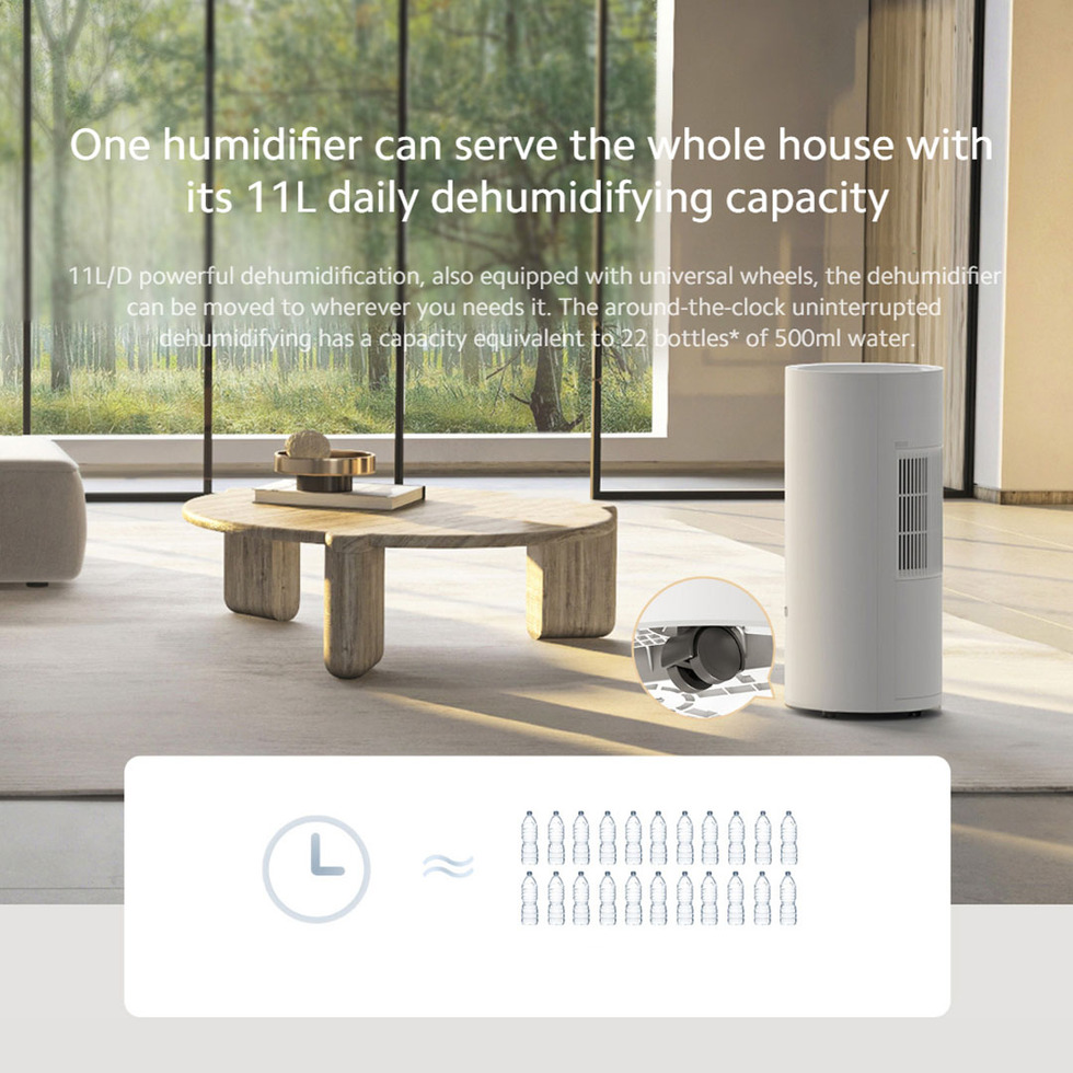 Xiaomi 4.5L Smart Dehumidifier CSJ0111DM | External Drainage | Variable Speed DC Motor | App Control | Dehumidifier with 1 Year Warranty