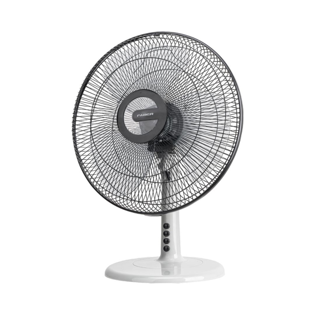 FABER 16" Table Fan FTF VIENTO 1646WH | Self Over Heat Protection | Wide Oscillation Angle for Better Coverage