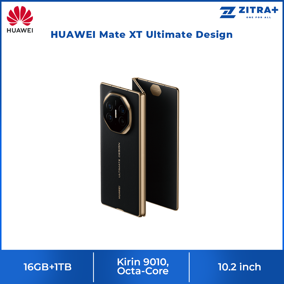 HUAWEI Mate XT Ultimate Design 16GB+1TB | 10.2 inch, Tri-foldable LTPO OLED | 50MP Main Camera | Kirin 9010, Octa-Core | Si/C Li-Ion 5600 mAh