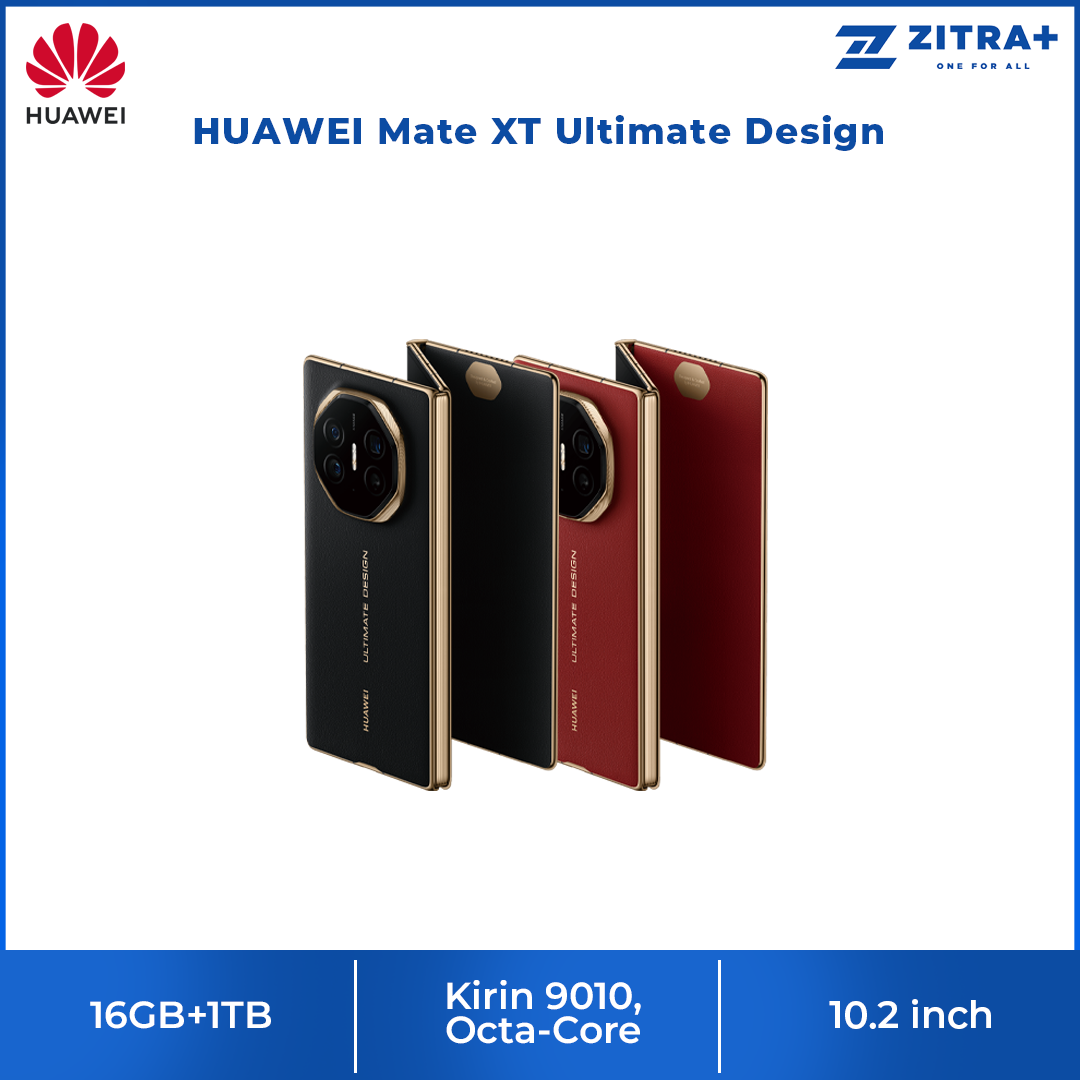 HUAWEI Mate XT Ultimate Design 16GB+1TB | 10.2 inch, Tri-foldable LTPO OLED | 50MP Main Camera | Kirin 9010, Octa-Core | Si/C Li-Ion 5600 mAh