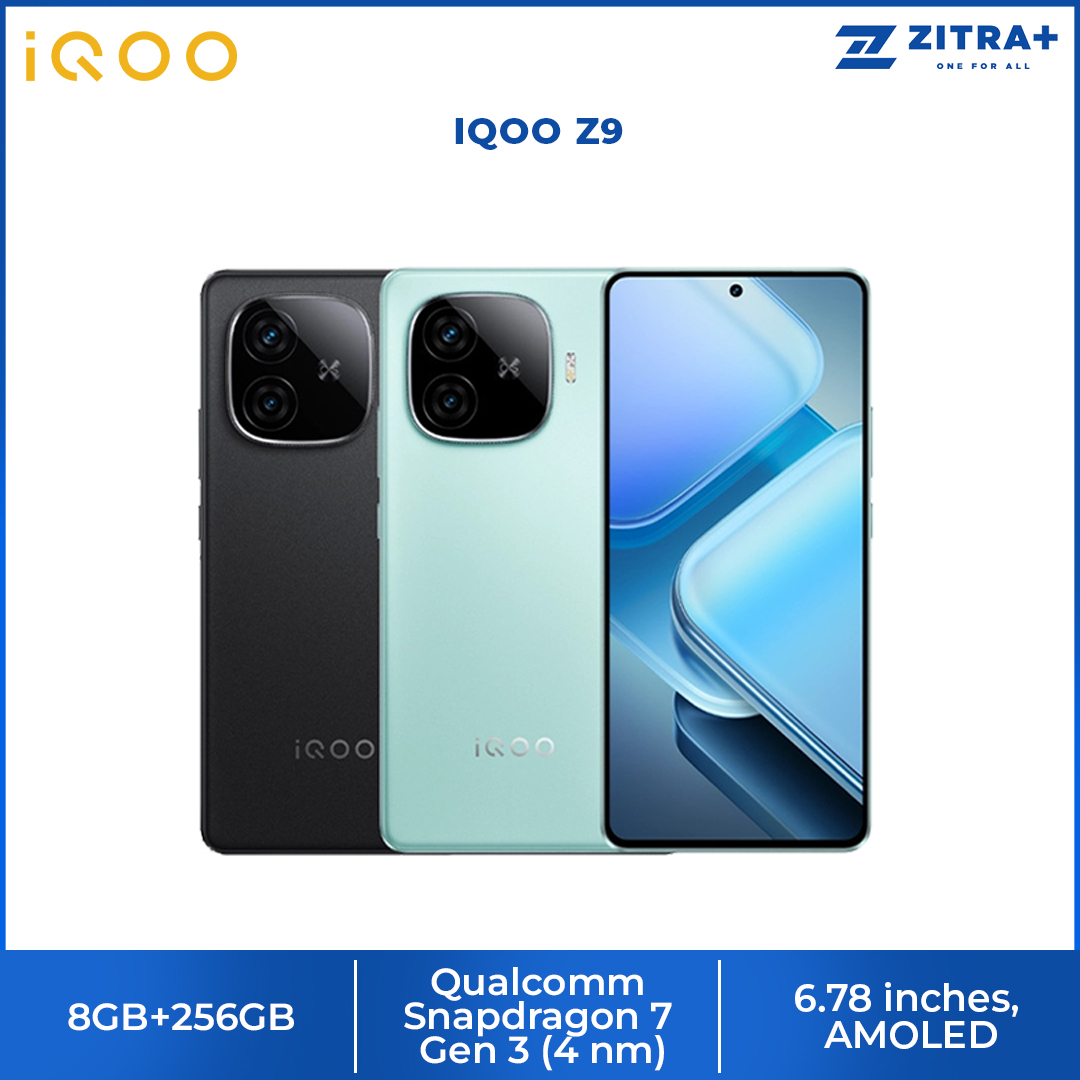 IQOO Z9 8GB+256GB | Snapdragon® 7 Gen 3 | 4D Game Vibration5 | Infrared Remote Control | 1  Year General Warranty