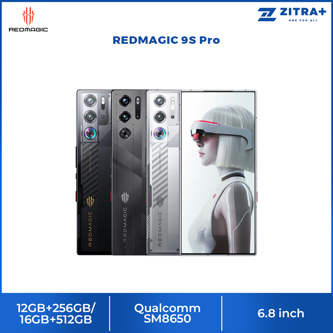 REDMAGIC 9S Pro 12GB+256GB/16GB+512GB | Qualcomm® Snapdragon™ 8 Gen 3 | 16MP Front Camera | 80W Super-Fast Charging