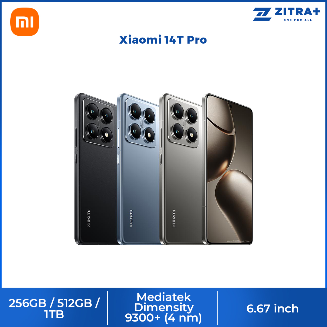 Xiaomi 14T Pro 12GB+256GB/512GB/1TB | 6.67" Screen | Dual SIM | Leica Lens | Android 14, HyperOS